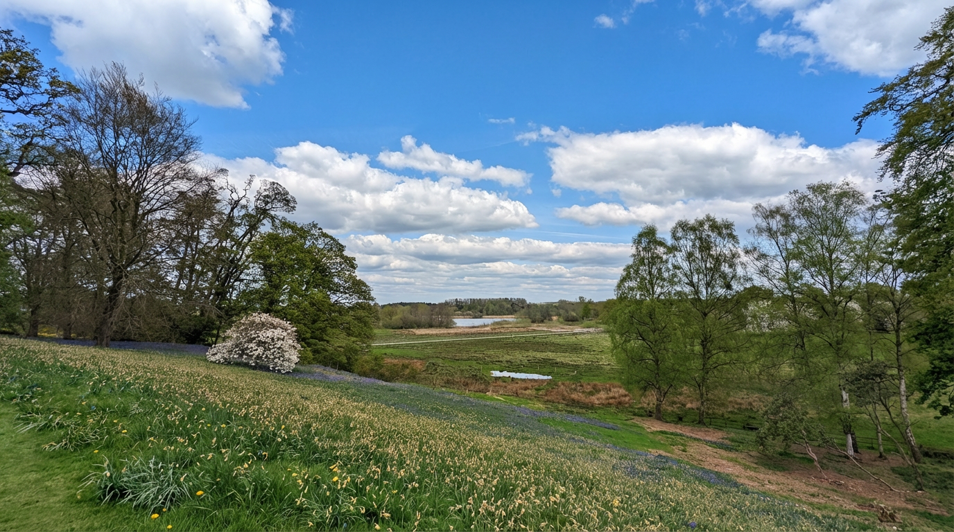 Wiosenny widok w Anglii
